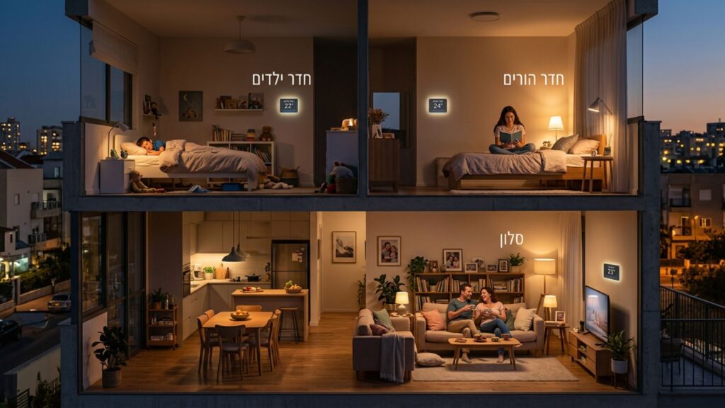 מיני מרכזי עם דמפרים או מערכת VRF