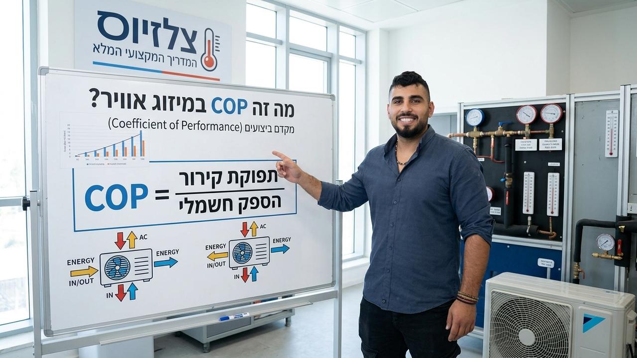 מה זה COP במיזוג אוויר? המדריך המקצועי המלא