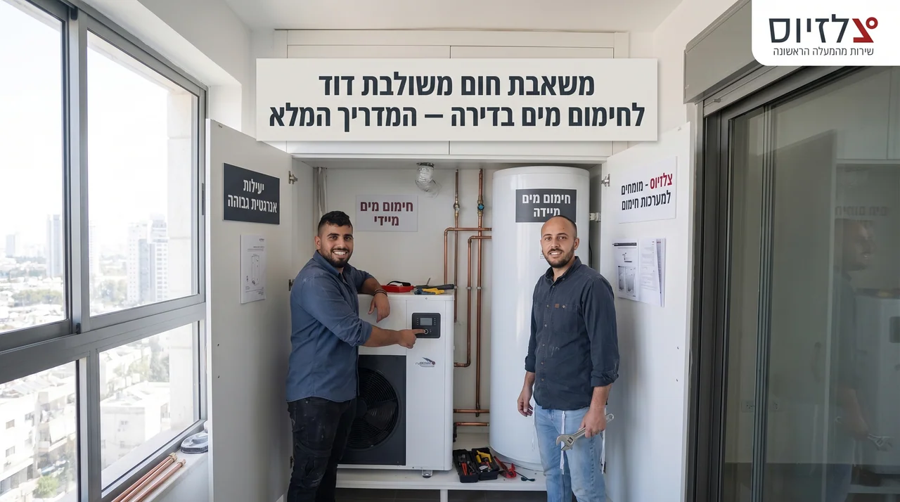 משאבת חום משולבת דוד לחימום מים בדירה — המדריך המלא