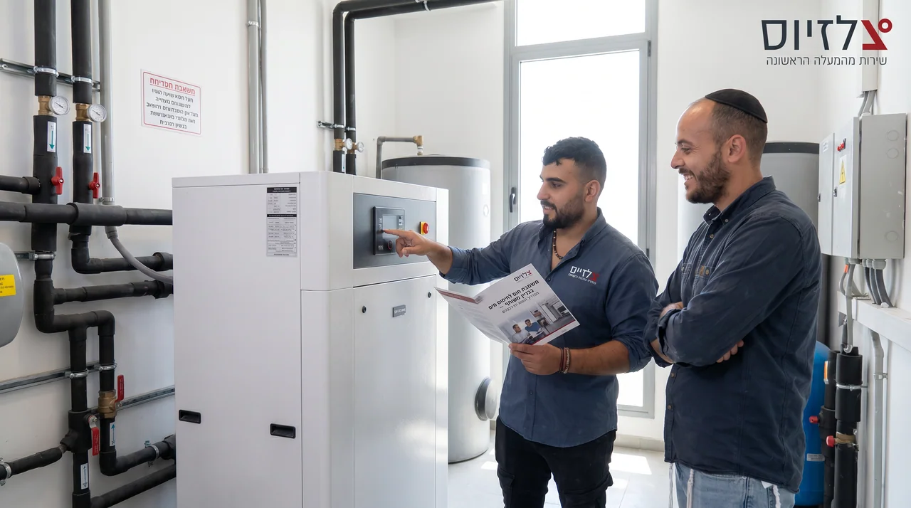 משאבת חום לחימום מים בבניין משותף — המדריך המלא לוועדי בתים